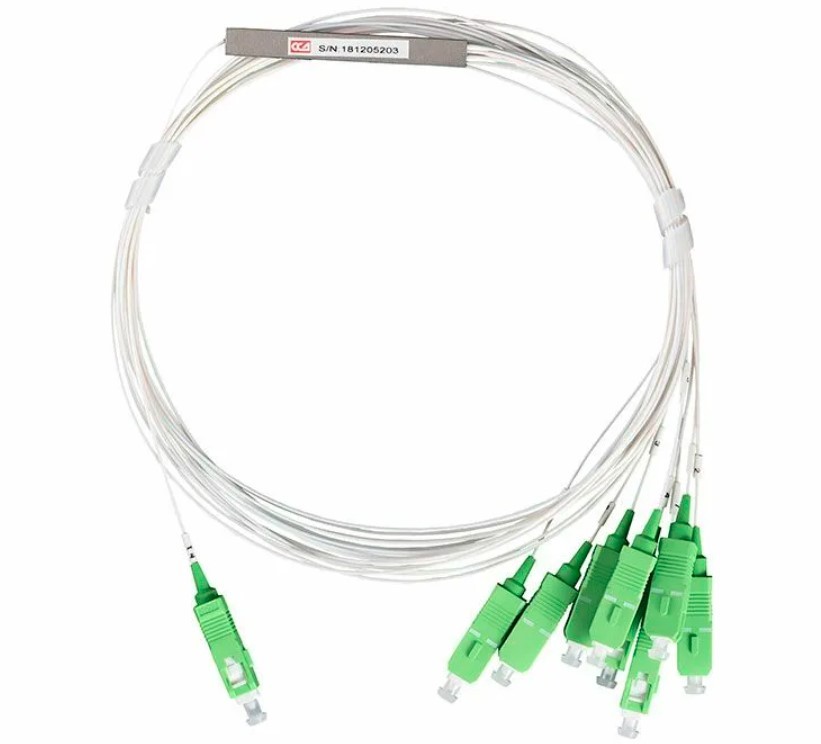 Оптический cплиттер PLC 1×8, SC/APC 1.5m, Ø 0.9mm